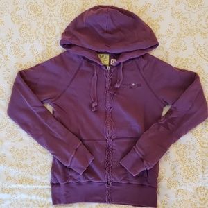 Volcom Stone Purple Zip Sweatshirt Small